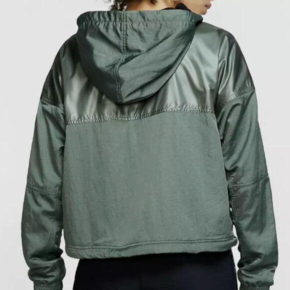 Nike Sportswear Windrunner Cargo Women Jacket Loose Fit Green Size Small - Picture 2 of 10